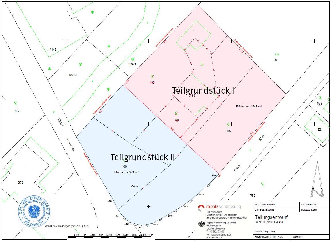 Teilungsentwurf