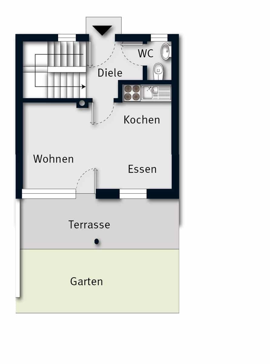 Grundriss  EG ohne Maßstab