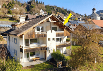 2-Zimmer-Dachgeschoßwohnung mit wunderbarer Fernsicht, 6712 Thüringen, Dachgeschosswohnung