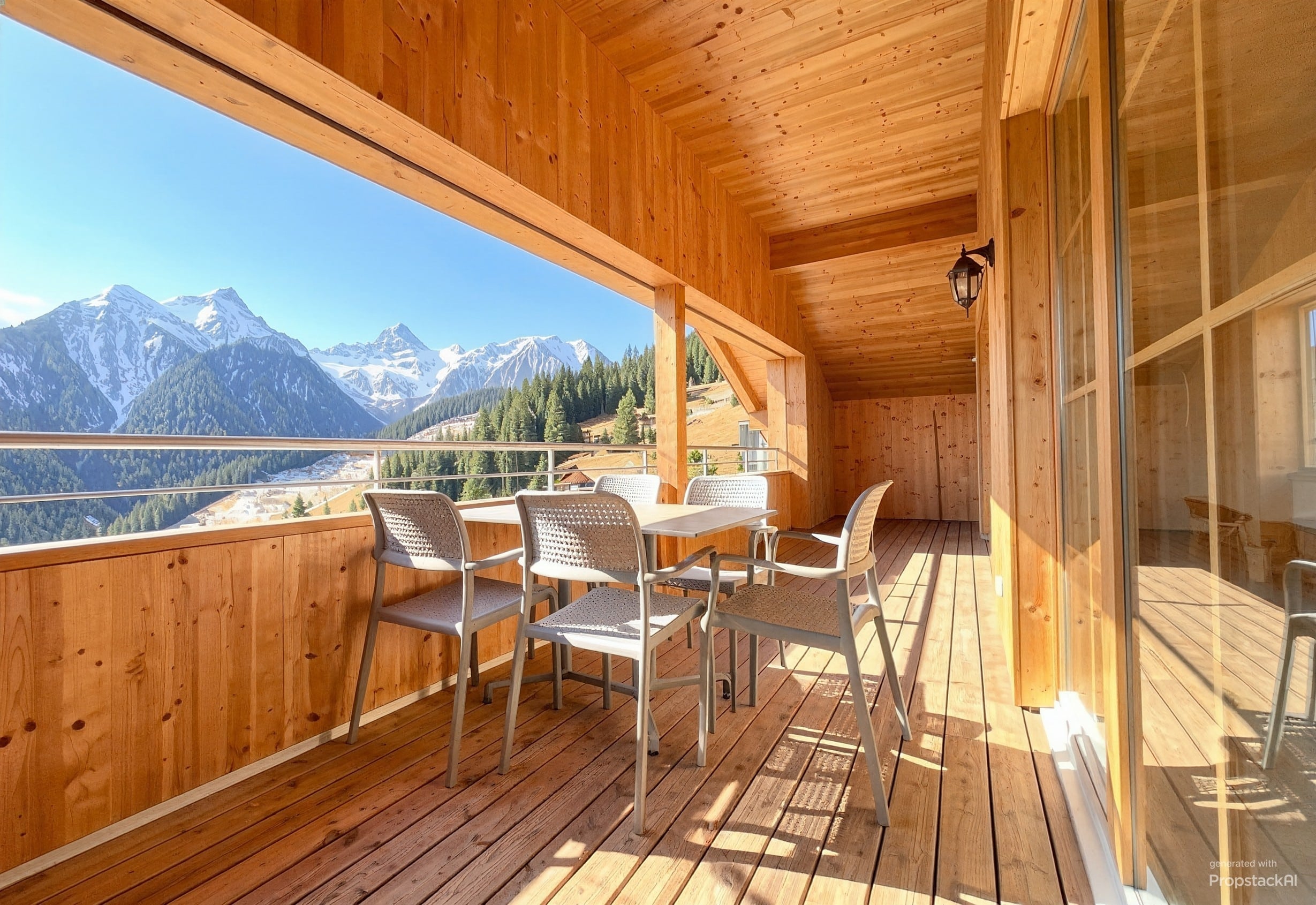 Terrasse mit Bergblick
